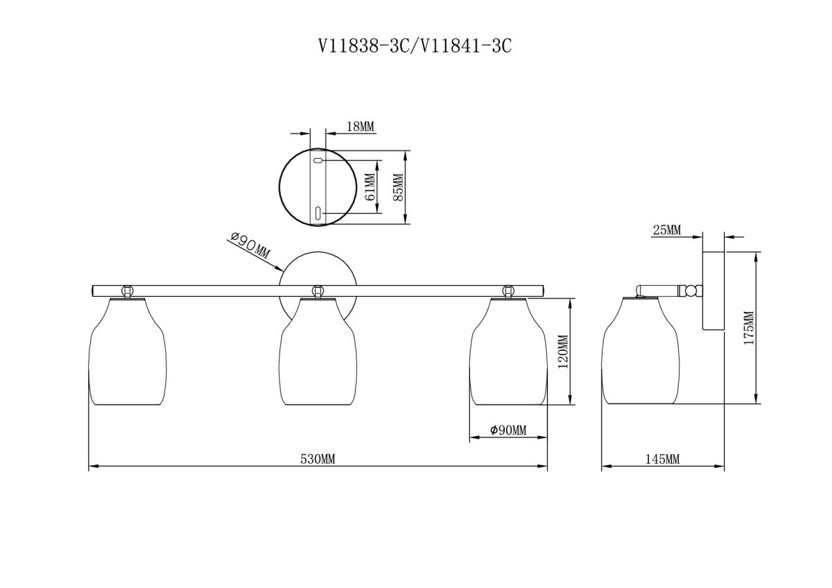 Спот Moderli Adalina V11838-3C в #REGION_NAME_DECLINE_PP#
