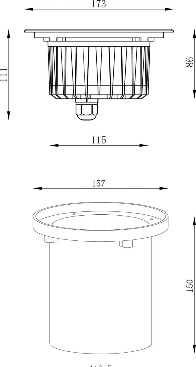 Грунтовый светильник Deko-Light Canum 730454 в Санкт-Петербурге