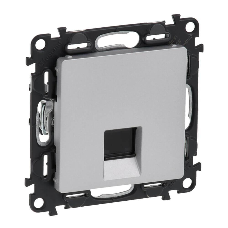 Информационная розетка RJ45 Legrand Valena Life 6 кат UTP алюминий 753642 в Санкт-Петербурге