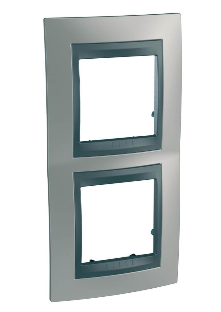 Рамка 2-постовая вертикальная Schneider Electric Unica Top MGU66.004V.239 в Санкт-Петербурге