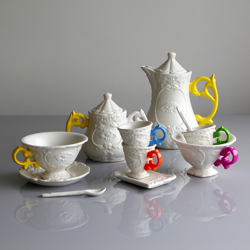 Блюдце с чашкой I-Coffee Fuchsia Seletti I-Wares 09859_FUC в Санкт-Петербурге