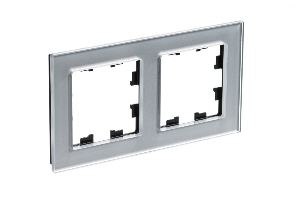 Рамка 2-ая Systeme Electric AtlasDesign Nature Стекло алюминий ATN320302 в Санкт-Петербурге