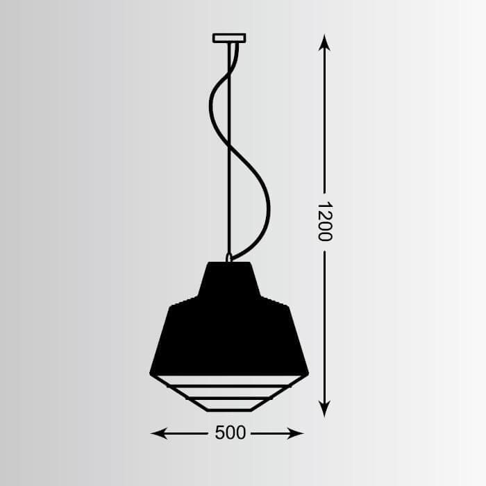 Подвесной светильник Zumaline Wire MD1712-1L-SILVER в Санкт-Петербурге