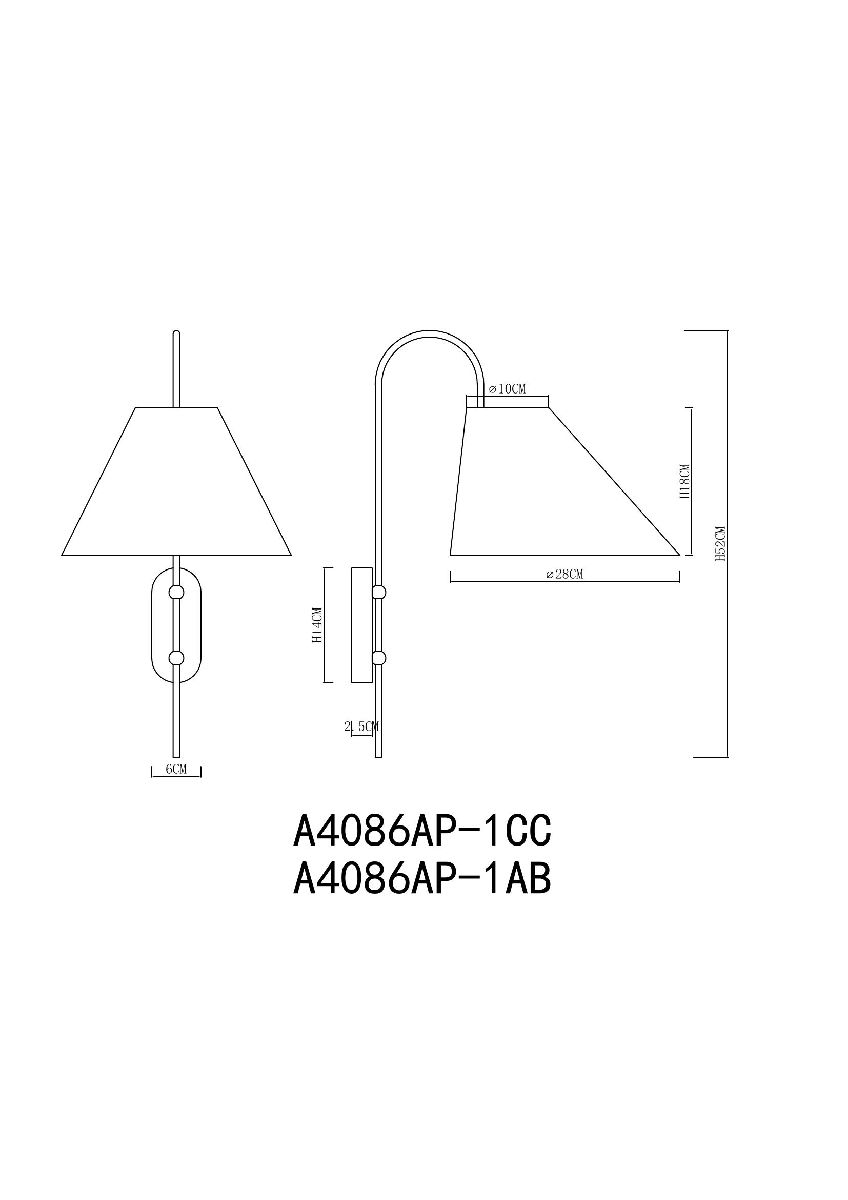 Бра Arte Lamp Rondo A4086AP-1CC в Санкт-Петербурге