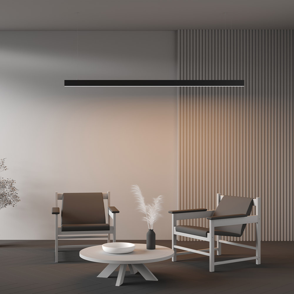 Линейный подвесной светильник Maytoni Technical 3000K 35x67 (Черный, 2 м) LL312047 в Санкт-Петербурге