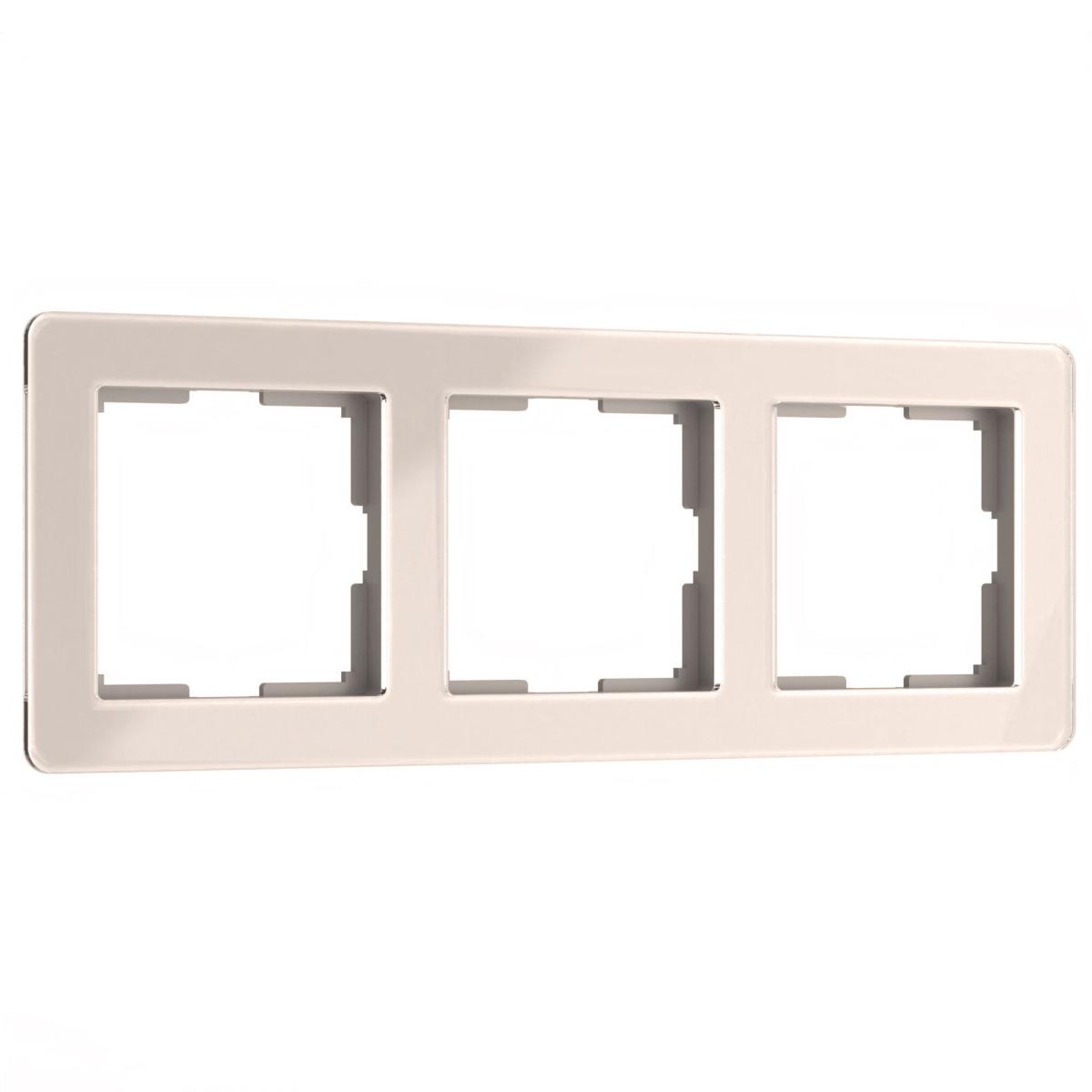 Рамка на 3 поста Werkel Acrylic айвори 4690389186295 W0032743 в Санкт-Петербурге