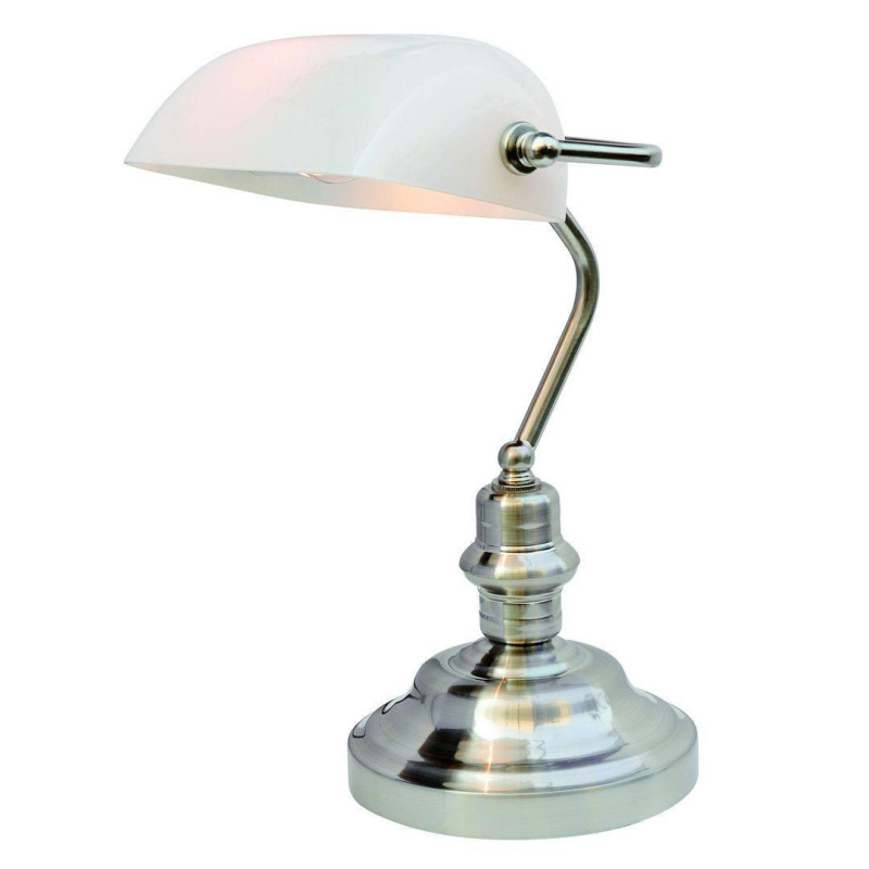 Настольная лампа Arte Lamp Banker A2491LT-1SS в #REGION_NAME_DECLINE_PP#