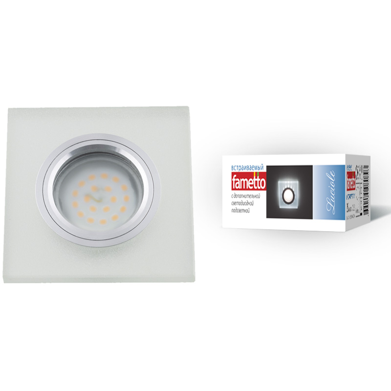 Встраиваемый светильник Fametto Luciole DLS-L113 GU5.3 CHROME/MATT CLEAR в Санкт-Петербурге