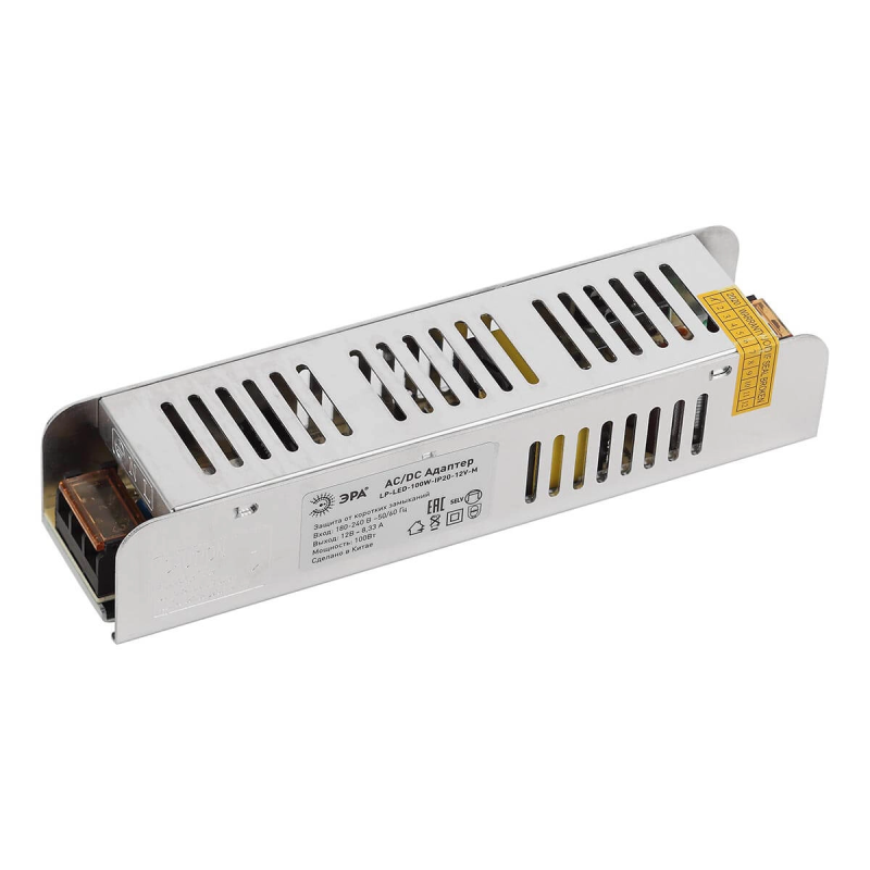 Блок питания ЭРА 12V 100W IP20 8,33A LP-LED-100W-IP20-12V-M Б0044741 в Санкт-Петербурге