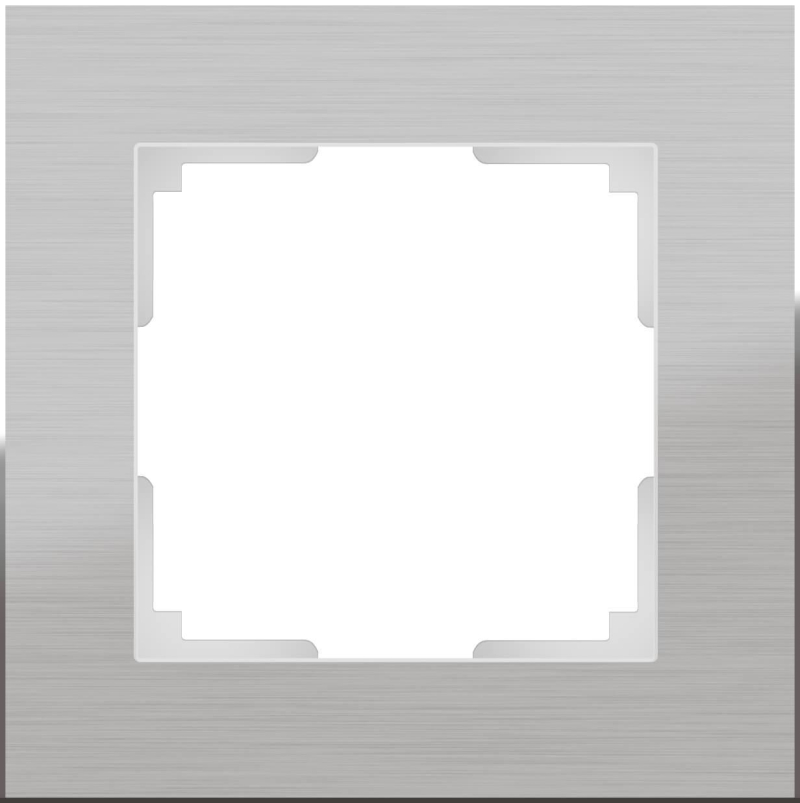 Рамка Werkel Aluminium на 1 пост алюминий WL11-Frame-01 4690389073625 в Санкт-Петербурге
