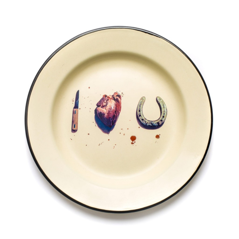 Тарелка I love u Seletti Toiletpaper Enamel 16837 в Санкт-Петербурге