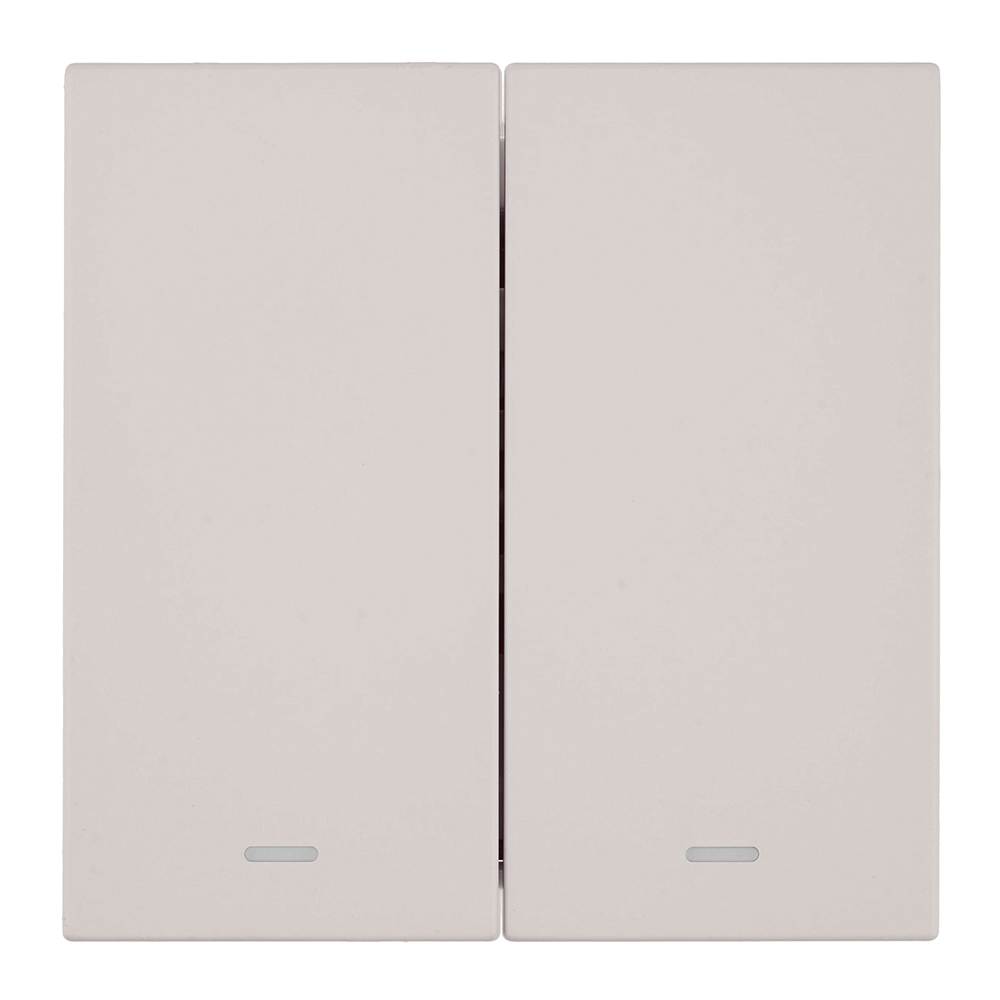 Выключатель 2-клавишный c индикатором (механизм) Stekker Мия 250В 10А RSW10-3102-10 пудровый жемчуг 50476 в Санкт-Петербурге