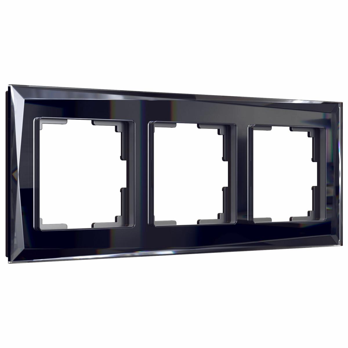 Рамка Werkel Diamant на 3 поста черный W0031208 4690389172762 в Санкт-Петербурге