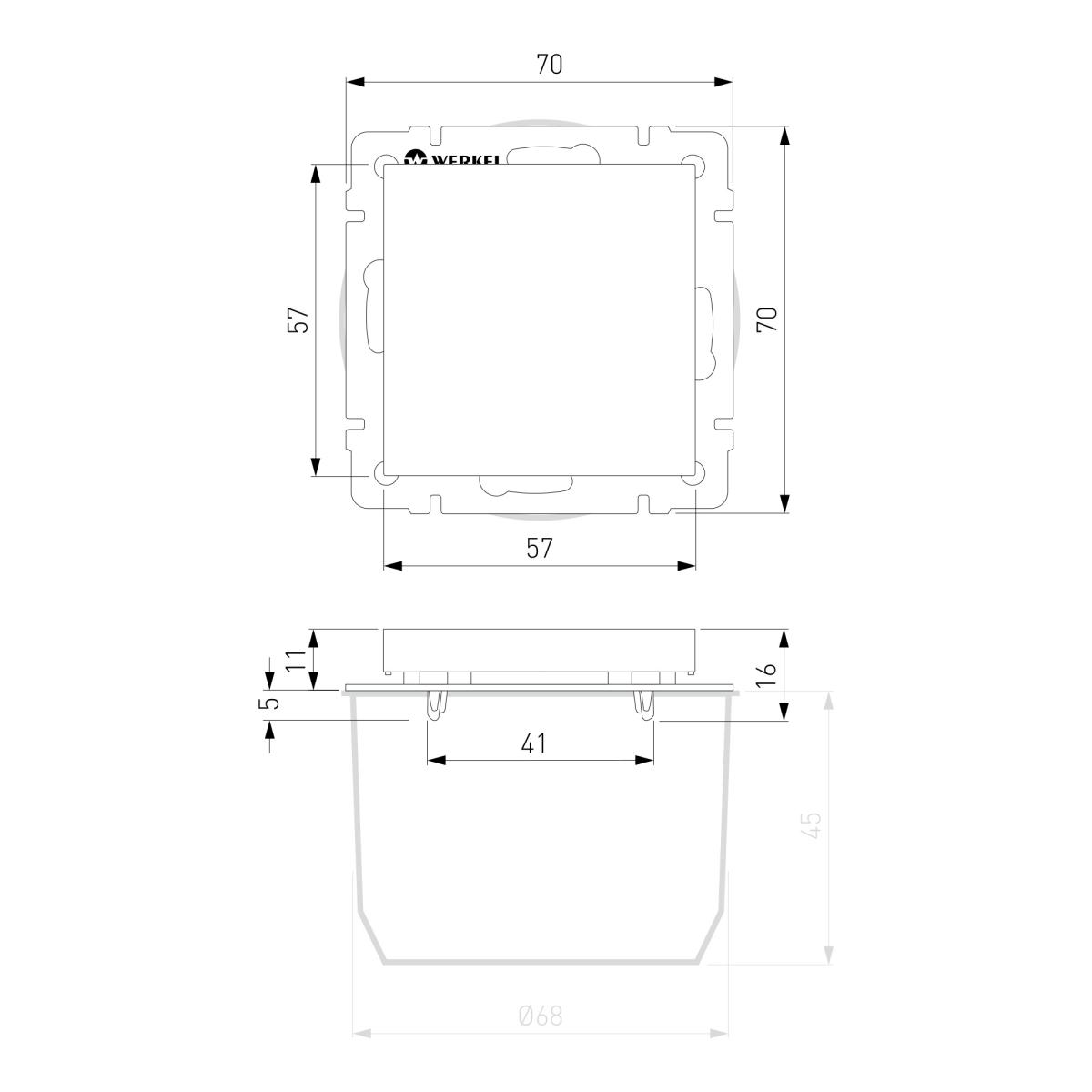 Заглушка Werkel белый W1159201 4690389155109 в Санкт-Петербурге