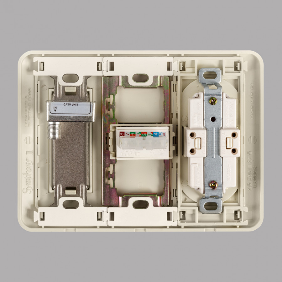 Розетка 2-местная + TF.1+TV SHIN DONG-A WST 6222 в Санкт-Петербурге