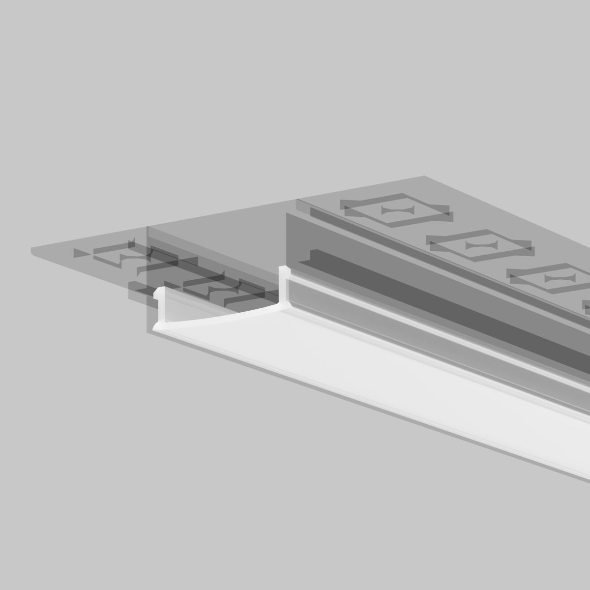 Рассеиватель для профиля 61×14 Maytoni Led Strip ALM-6114-O-DF-10M 642015 в Санкт-Петербурге