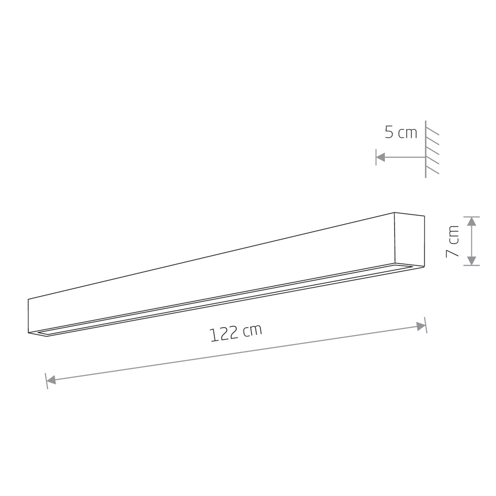 Настенный светильник Nowodvorski Straight Wall LED L 7563 в Санкт-Петербурге