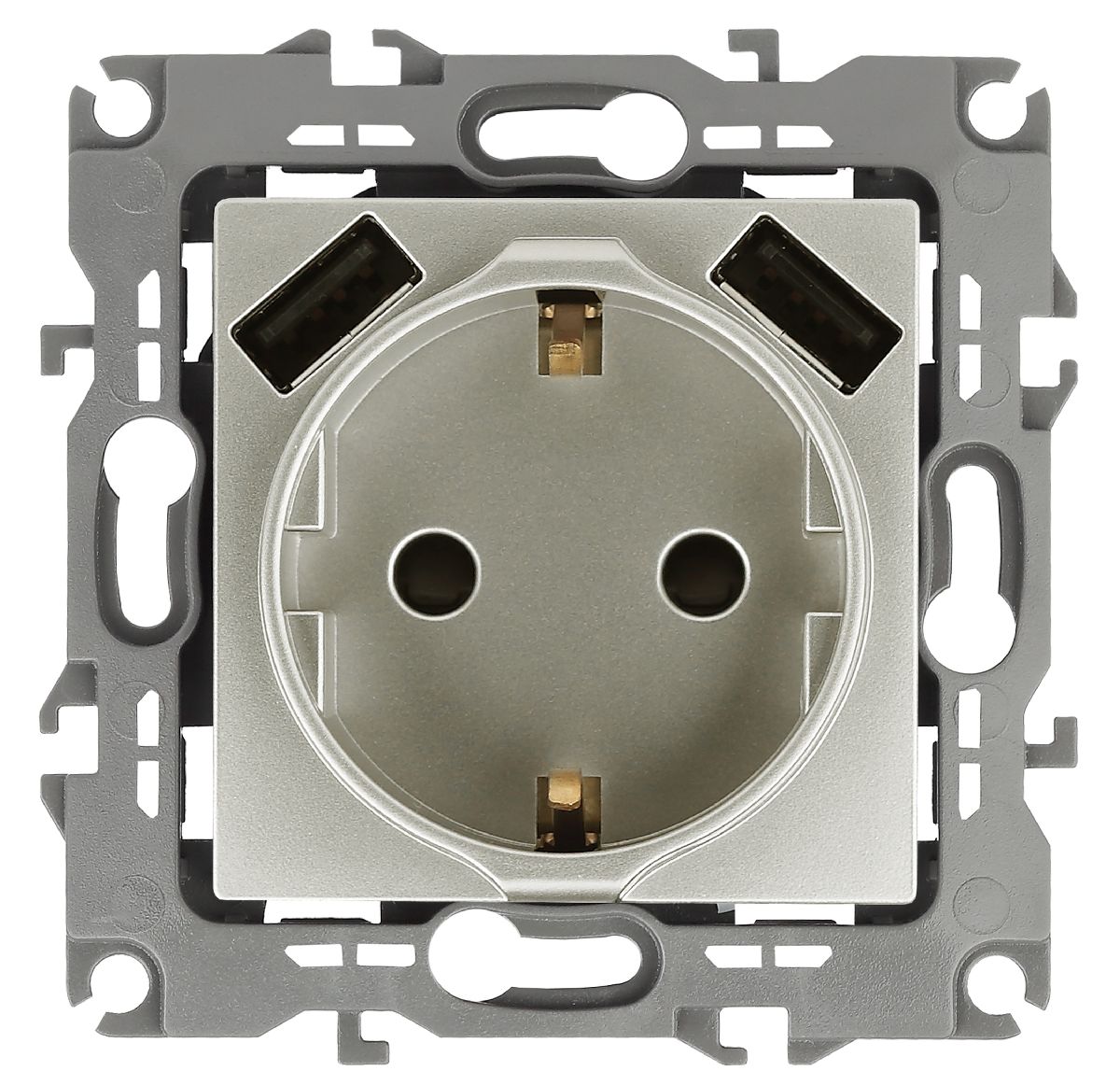 Розетка 2P+E со шторками и 2xUSB Эра 12-4109-15 Б0047849 в #REGION_NAME_DECLINE_PP#