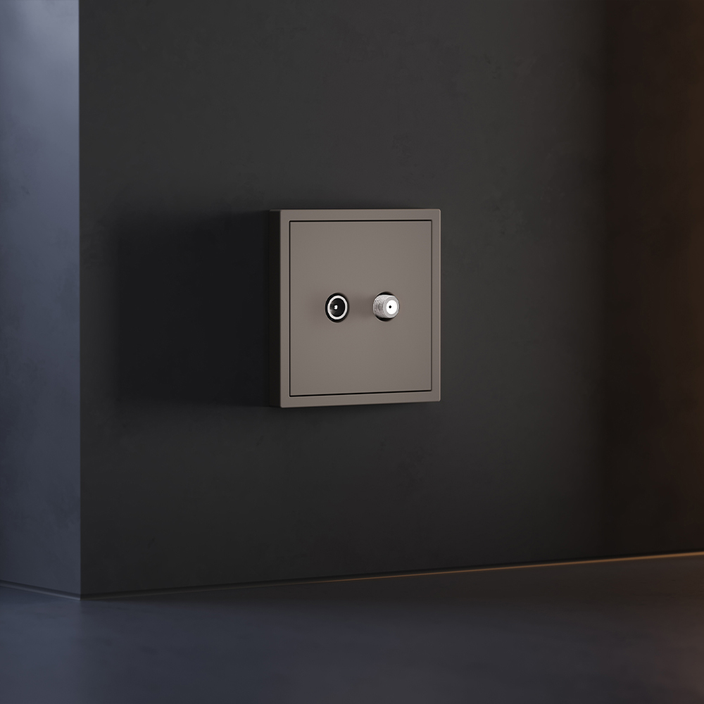 Накладка для розетки телевизионной оконечной TV+SAT Voltum S70 (капучино) VLS001614 в Санкт-Петербурге