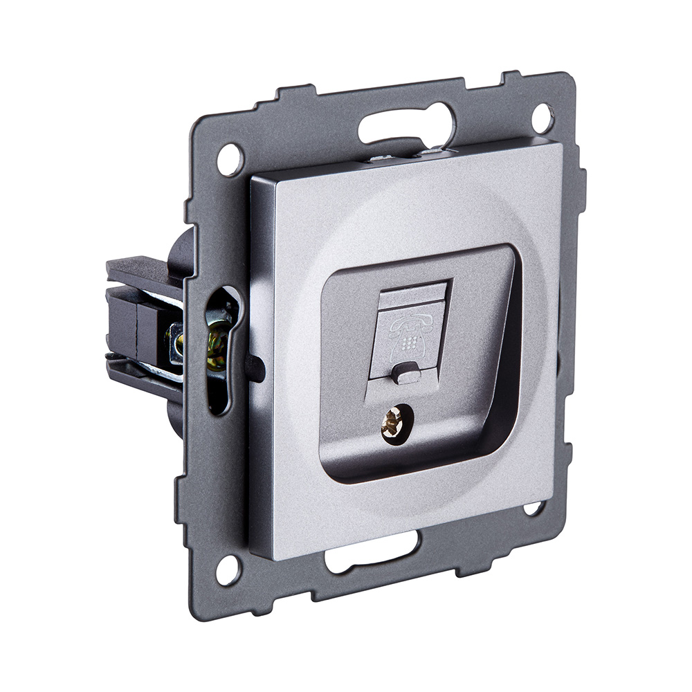 Розетка Ethernet RJ45 Cat.6, серый Kollinger REA-018GY для Aspekt, Eleganz, Reflex в #REGION_NAME_DECLINE_PP#