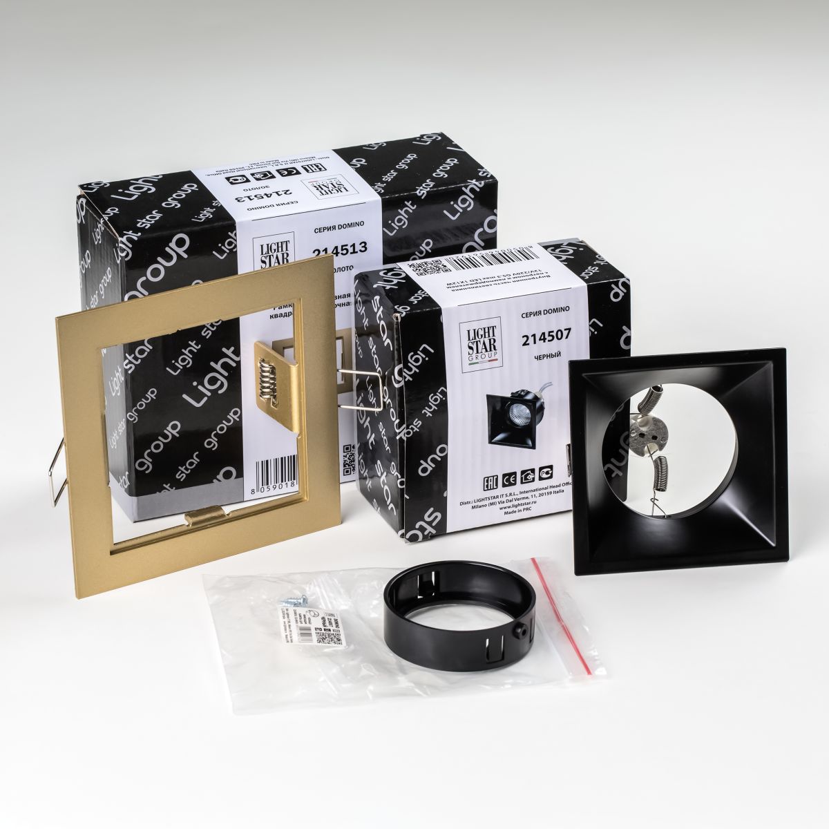 Встраиваемый светильник Lightstar Domino (214513+214507+214007) D51307BMOD в Санкт-Петербурге