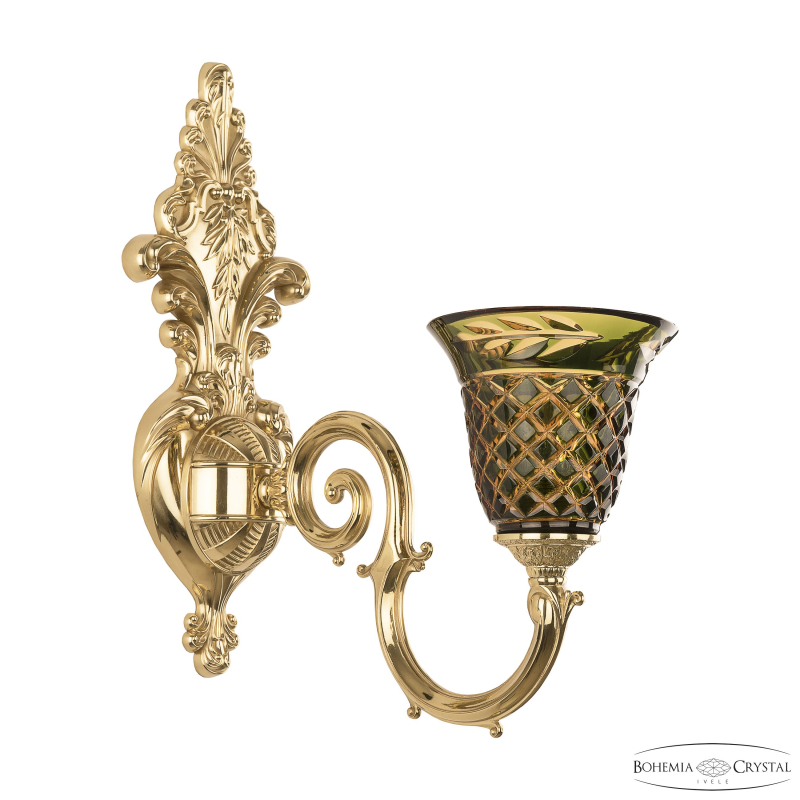 Бра Bohemia Ivele Crystal Verona 7203B15/1/210 G P2 U Amber-Green/H-1J в Санкт-Петербурге