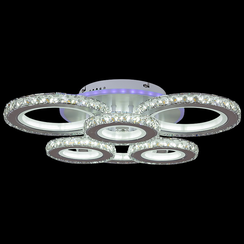 Потолочная люстра Reluce 03900-0.3-3+3B WH+CR (RGB) в Санкт-Петербурге