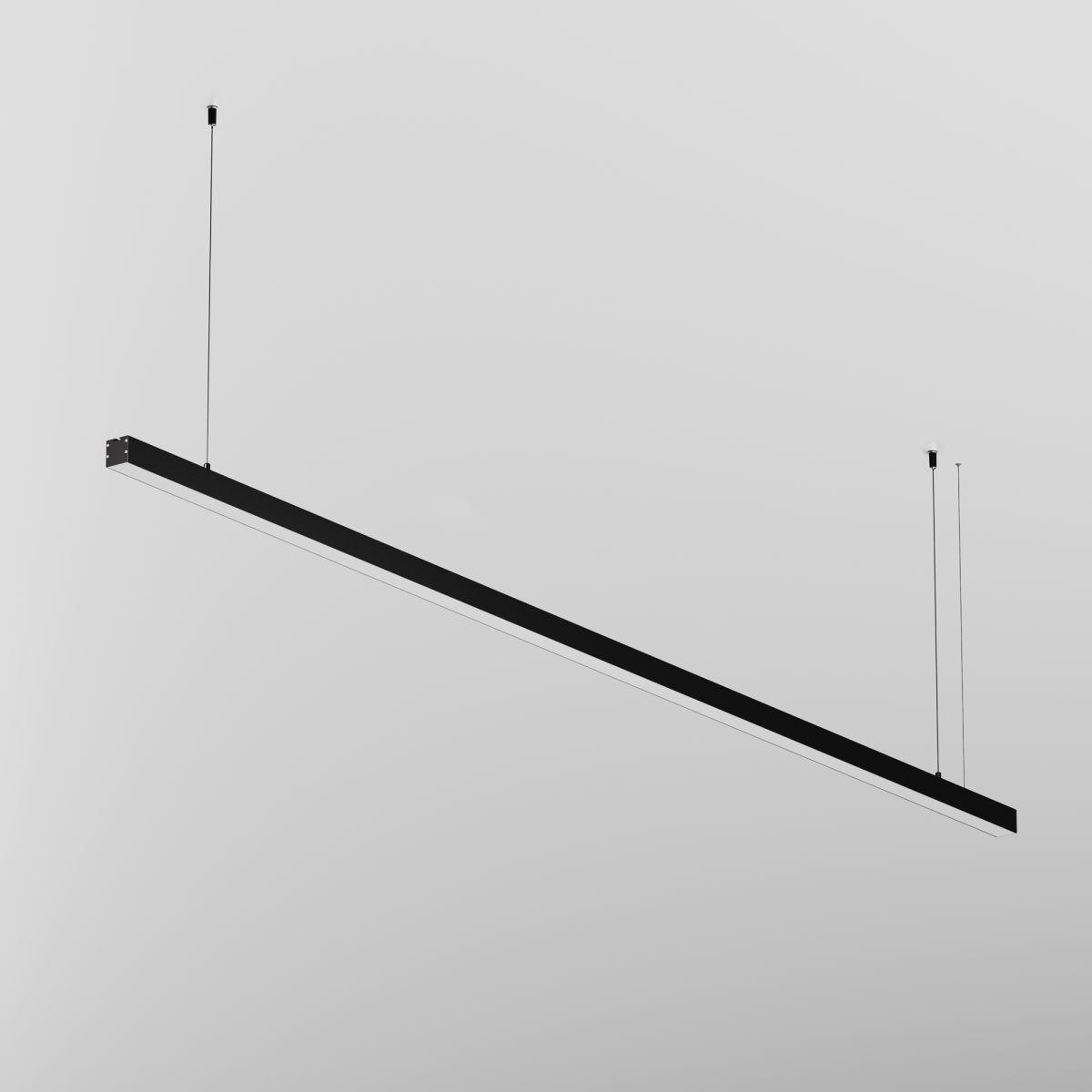 Линейный подвесной светильник Maytoni Technical 3000K 35x35 (Черный, 2 м) LL312015 в Санкт-Петербурге