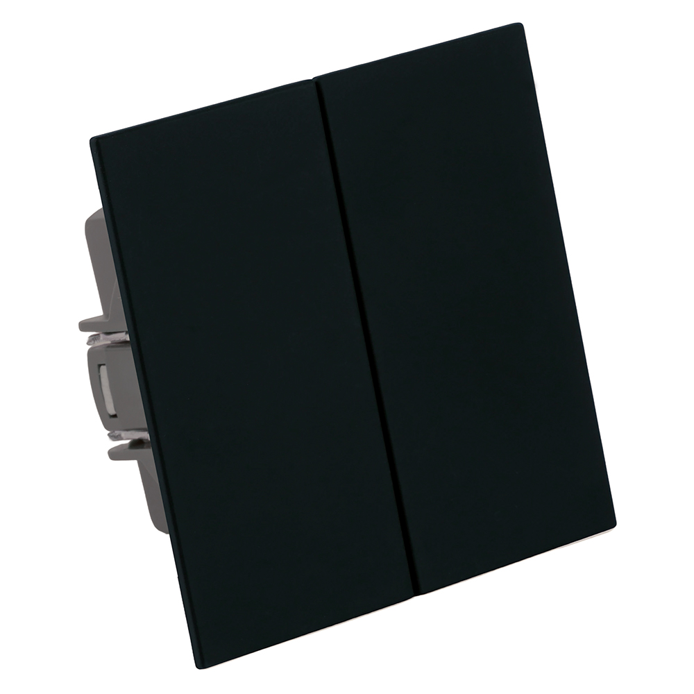 Выключатель 2-клавишный (механизм) Stekker Мия 250В 10А RSW10-3104-05 черный бархат 50443 в Санкт-Петербурге