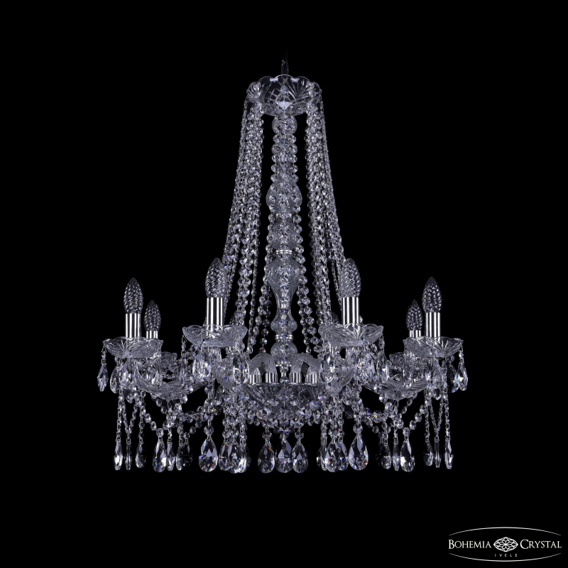 Подвесная люстра Bohemia Ivele Crystal 1413/8/220/h-73 Ni в Санкт-Петербурге