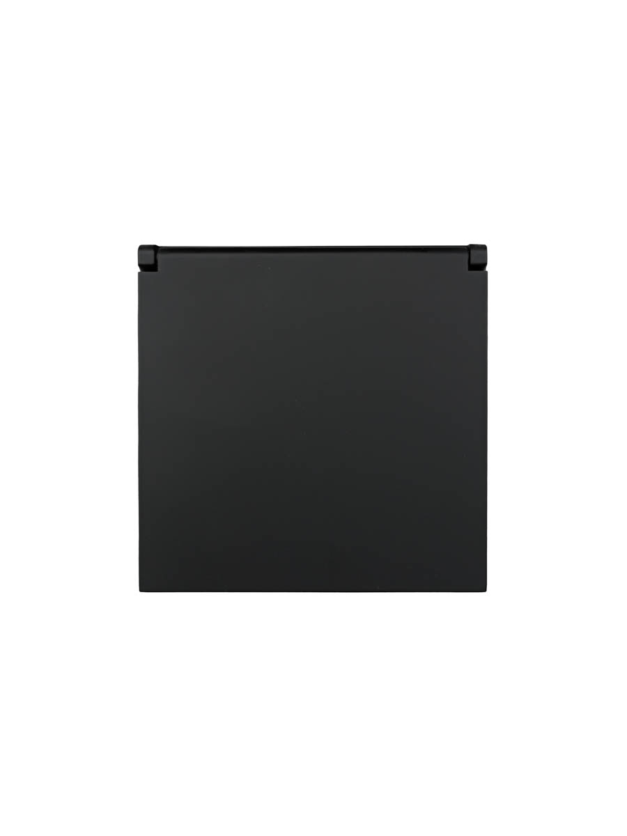 Розетка с/з с крышкой ПБТ, черный бархат, безвинтовой зажим/клемма IP-44 Lezard Zima 704-4288-123BIPCHQC в Санкт-Петербурге