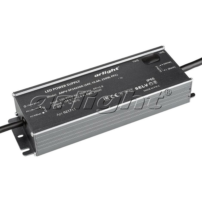 Блок питания Arlight ARPV-SP24250A (24V, 10.4A, 250W, PFC) 021711 в Санкт-Петербурге