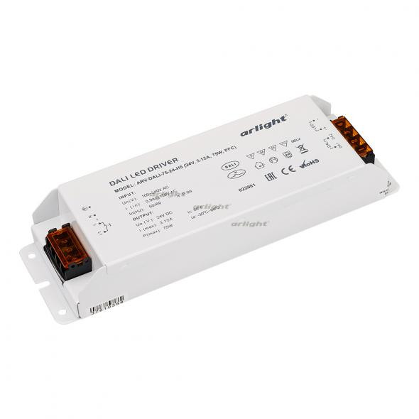 Блок питания Arlight ARV-DALI-75-24-H5 (24V, 3.12A, 75W, PFC) 022981 в Санкт-Петербурге