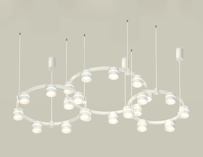 Комплект подвесного светильника Ambrella Light Techno Ring XR92082200 (A9208x3, C9241, C9236, C9231, N8444) в Санкт-Петербурге
