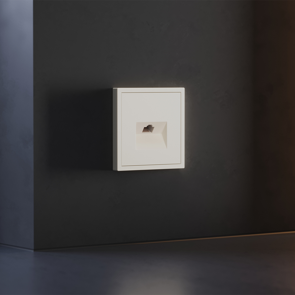 Накладка для розетки компьютерной RJ45 кат.6 Voltum S70 (хлопок) VLS001313 в #REGION_NAME_DECLINE_PP#