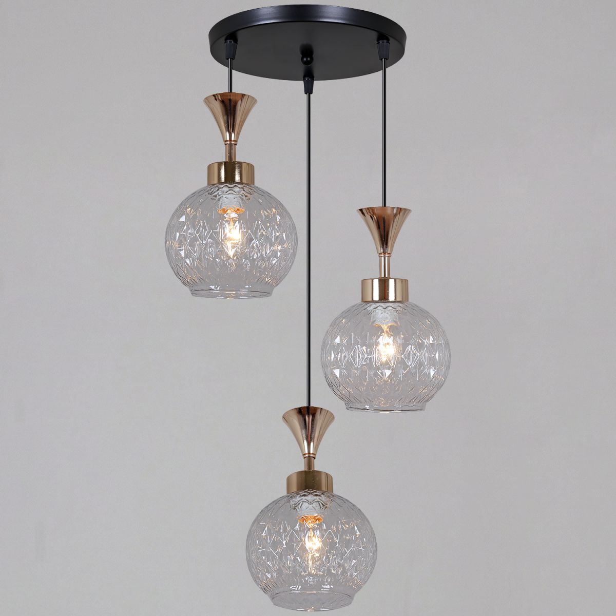 Подвесной светильник Reluce 10080-0.9-03 BK+FG в Санкт-Петербурге