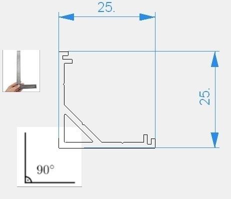 Профиль угловой Deko-Light AV-03-12 970438 в Санкт-Петербурге