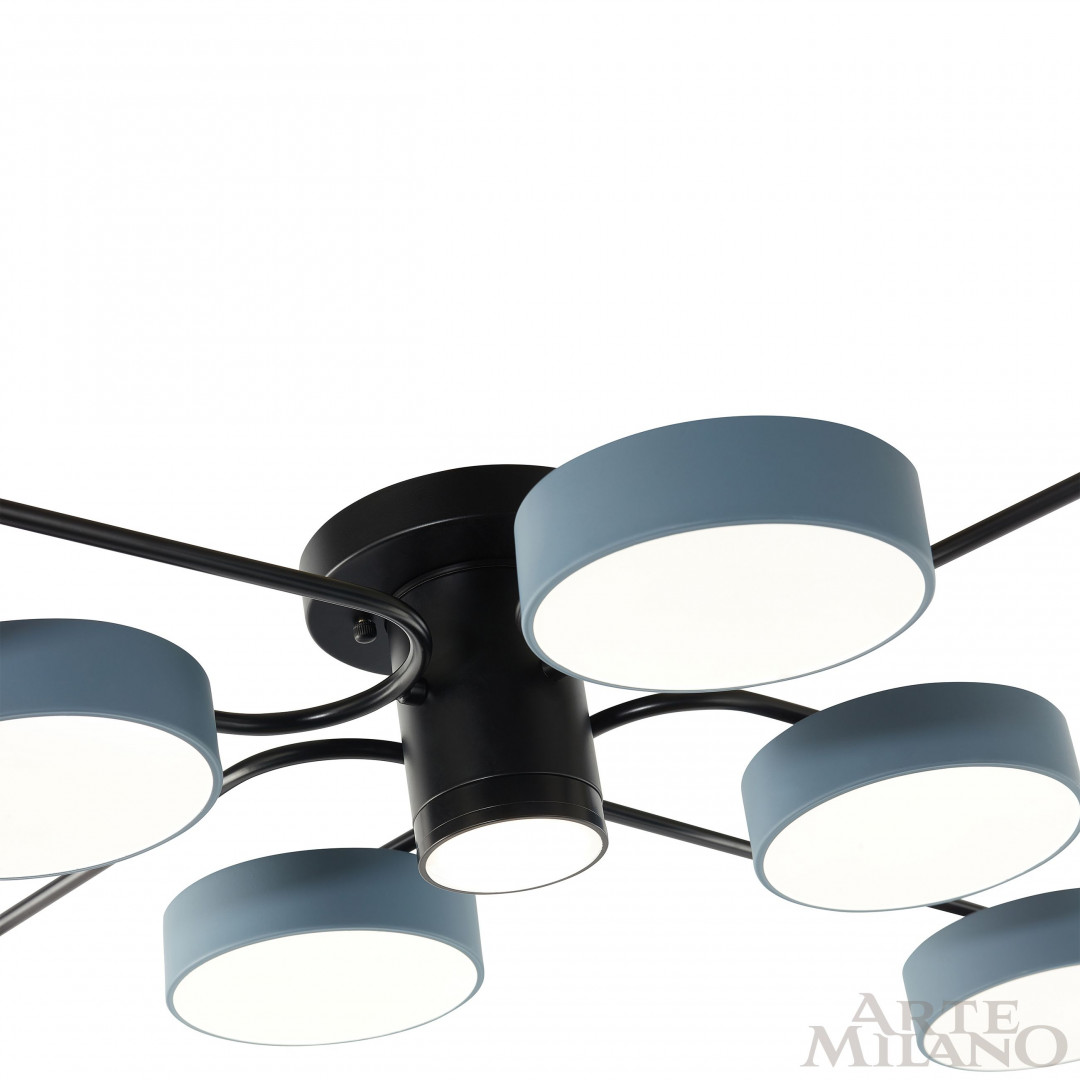Потолочная люстра Arte Milano Ferrara 253039/8+1 Bk/Gr в Санкт-Петербурге