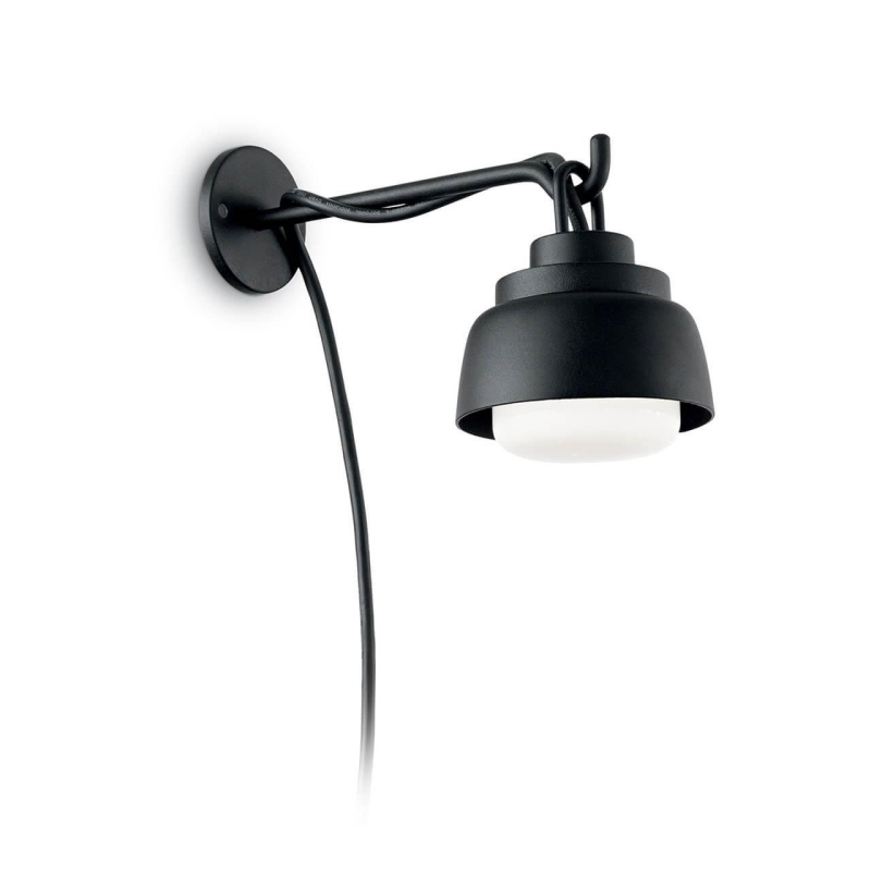 Уличный настенный светодиодный светильник Ideal Lux Marmalade AP1 Nero 160603 в Санкт-Петербурге