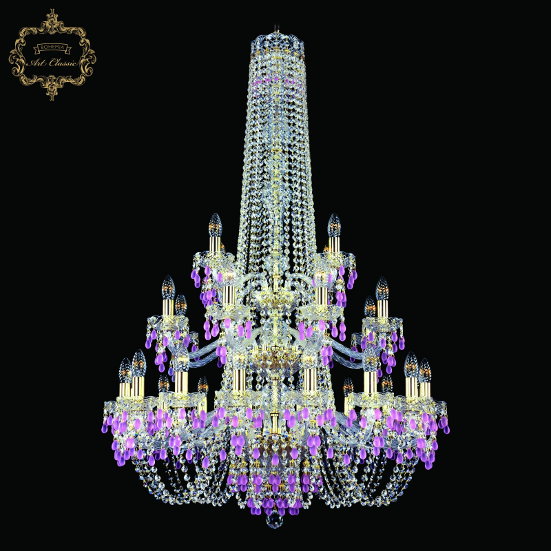 Подвесная люстра Art Classic 11.24.16+8+4.300.3d.h-128.Gd.V7010 в Санкт-Петербурге