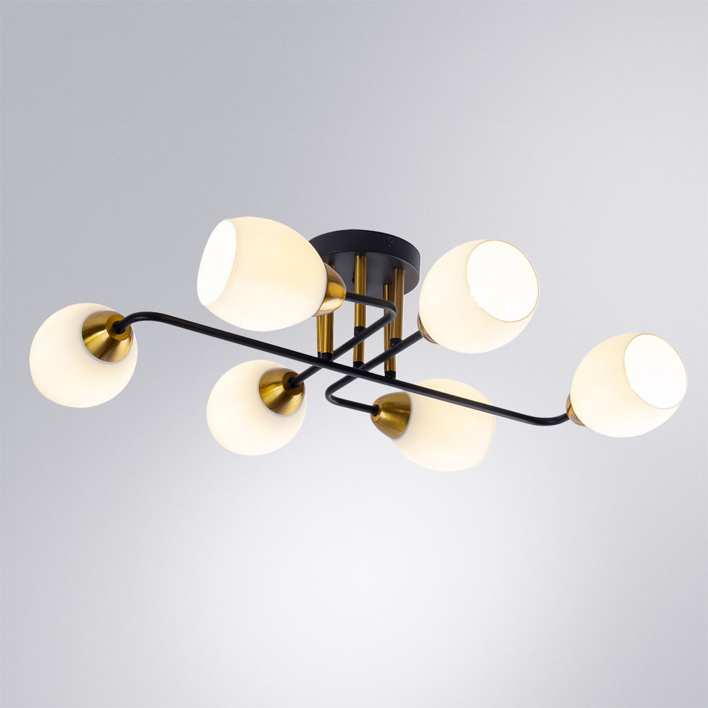 Потолочная люстра Arte Lamp Andrea A8141PL-6BK в Санкт-Петербурге