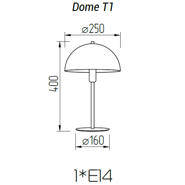 Настольная лампа TopDecor Dome T1 31 в Санкт-Петербурге