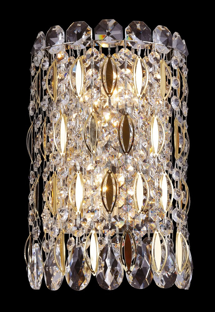 Настенный светильник Crystal Lux Lirica AP2 Chrome/Gold-Transparent в Санкт-Петербурге