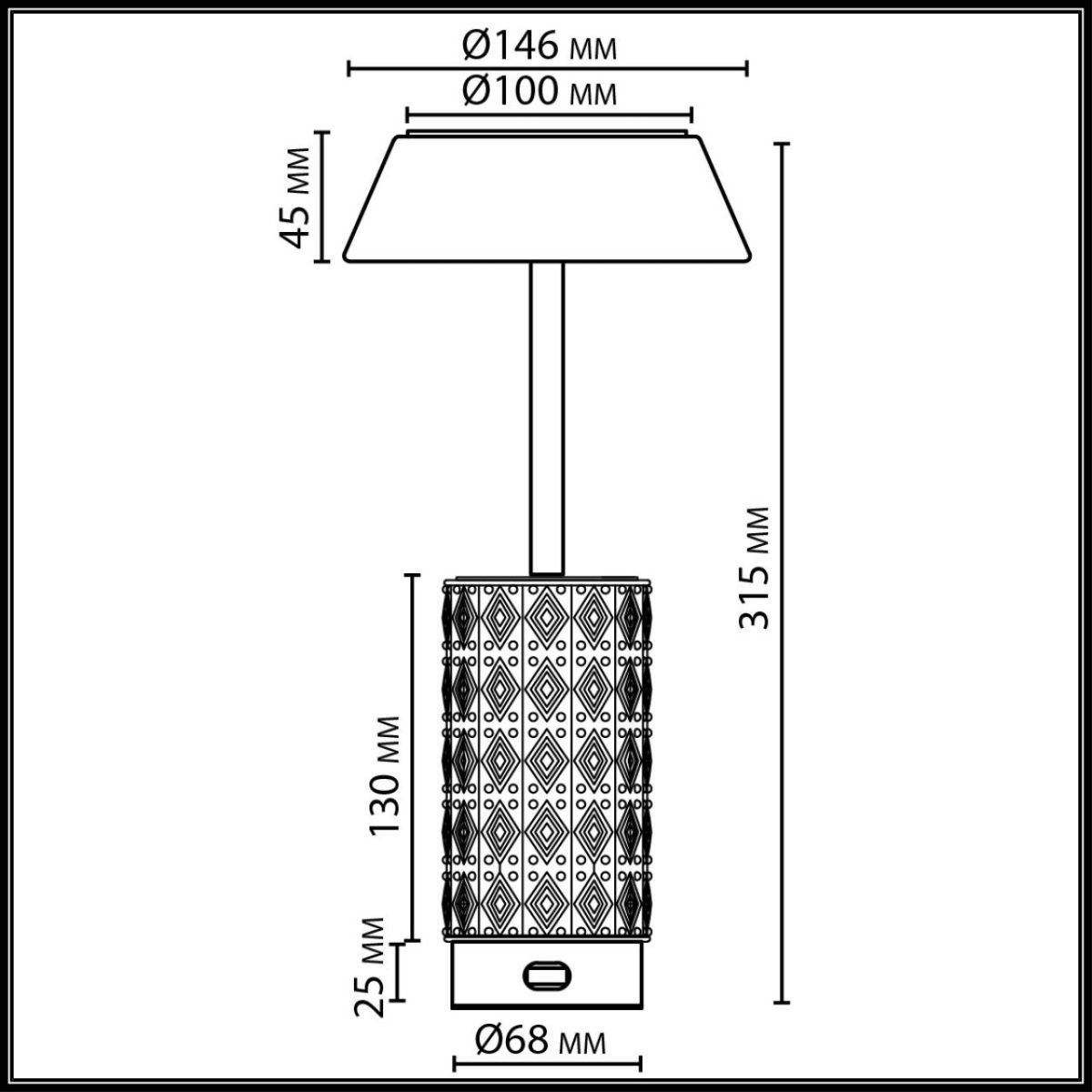 Настольная лампа беспроводная Odeon Light L-Vision Lulu 5453/8TLA в Санкт-Петербурге