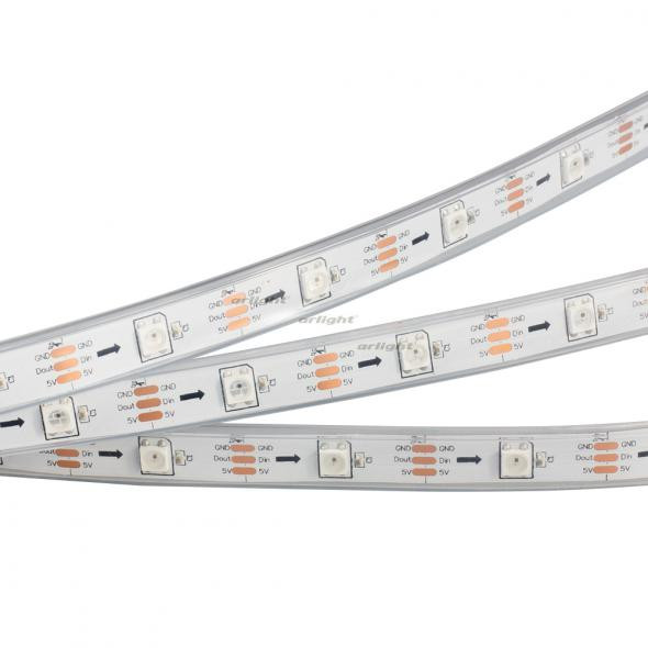 Светодиодная лента Arlight SPI-5000P-AM 5V RGB (5060, 150 LED x1, 2812) 022204 в Санкт-Петербурге
