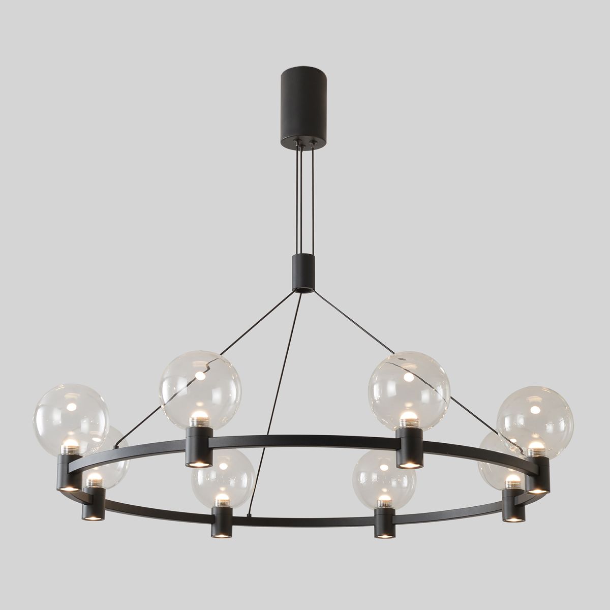 Подвесная люстра Crystal Lux DUET SP56W LED BLACK в Санкт-Петербурге