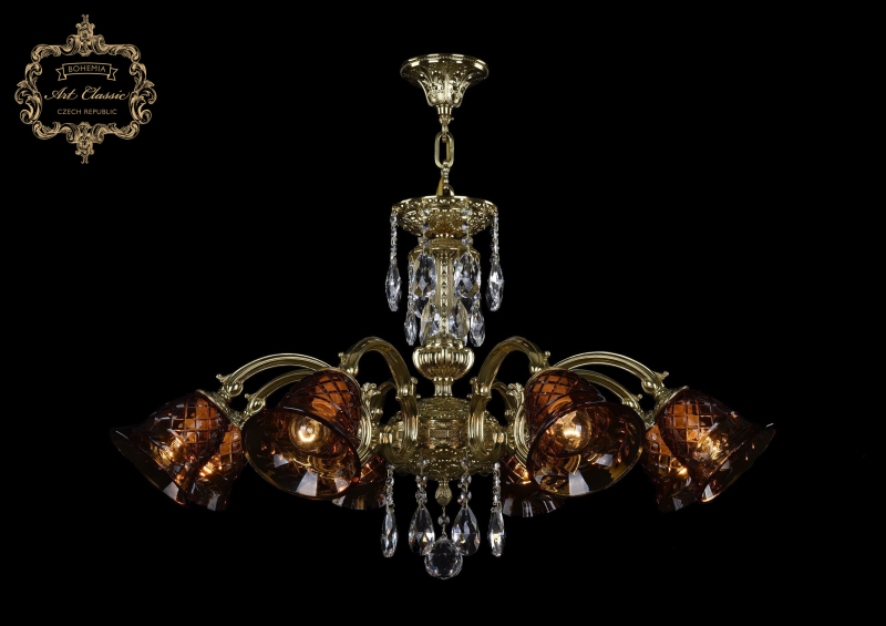Подвесная люстра Art Classic 31.31.8.NV215IV.150SP.G.Sp.Amber.1B в Санкт-Петербурге