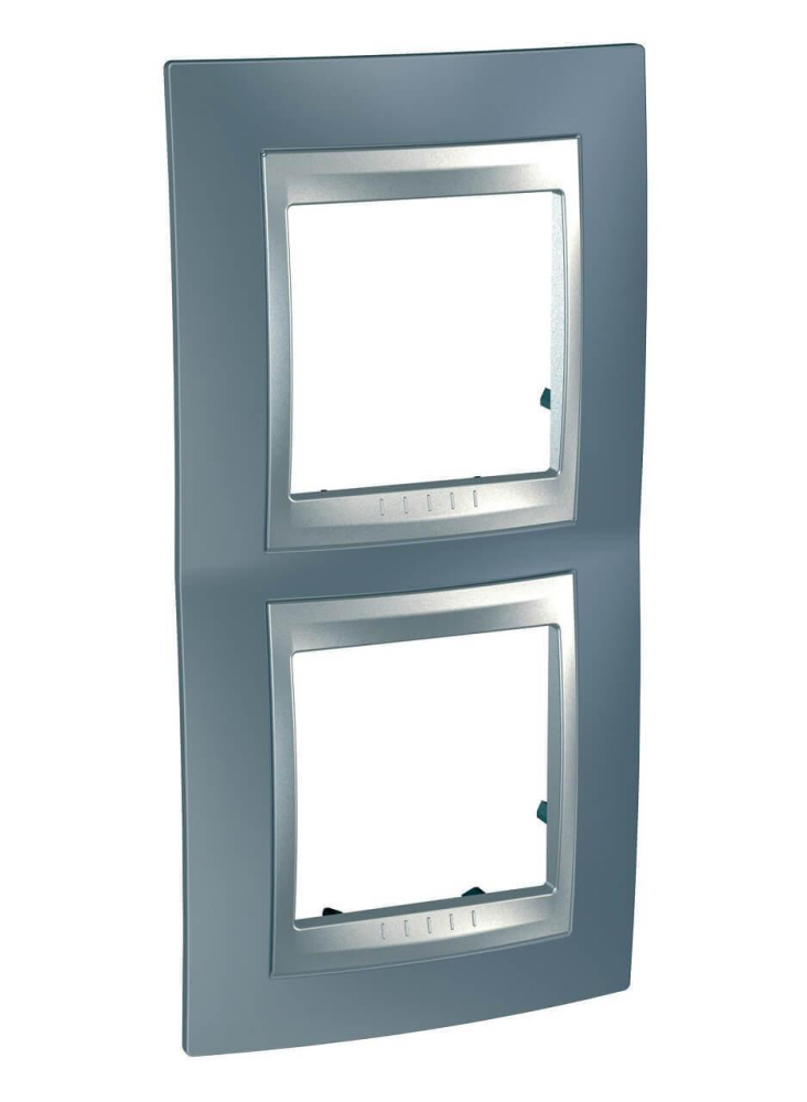 Рамка 2-постовая вертикальная Schneider Electric Unica Top MGU66.004V.097 в Санкт-Петербурге