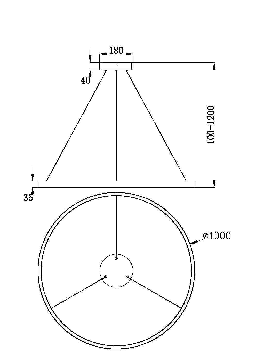 Подвесной светильник Maytoni Rim MOD058PL-L54B3K в Санкт-Петербурге