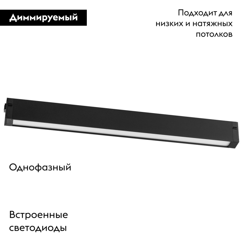 Трековый светодиодный светильник Lightstar Teta 205217 в Санкт-Петербурге